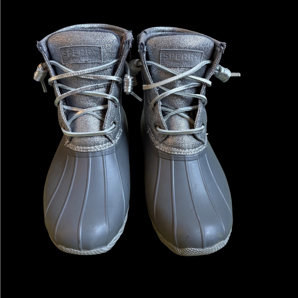 Sperry Charcoal Quilted Boots